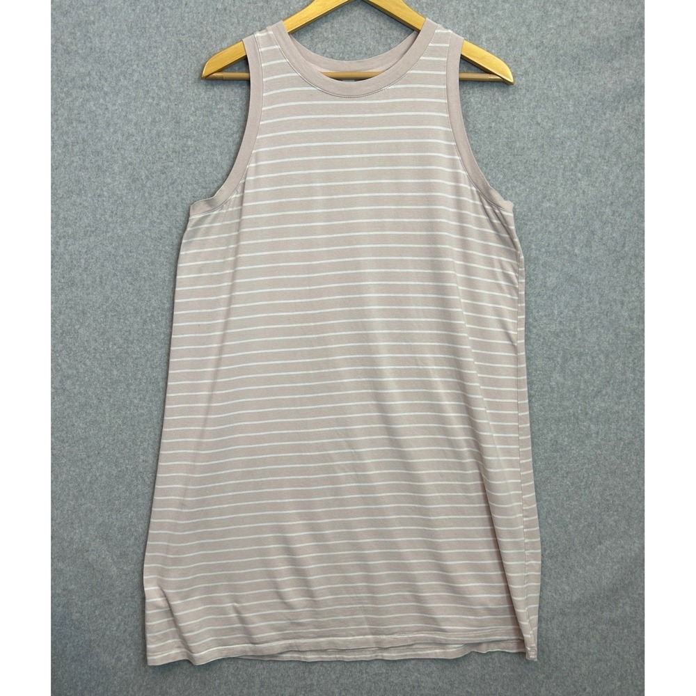 Stars Above Sleep Dress Blush Pink Striped Sleeveless Nightgown Womens Size XL